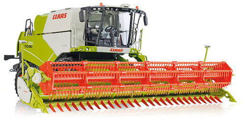 Claas Tucano 570 Combine with V930 Grain Mower Attachment