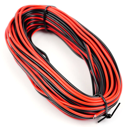GM09RB Red/Black Twinned Wire 10m