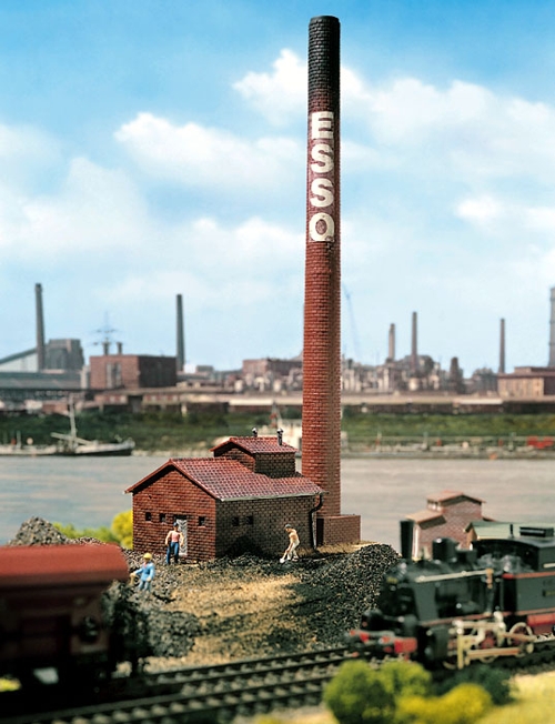 Industrial Furnace with Chimney