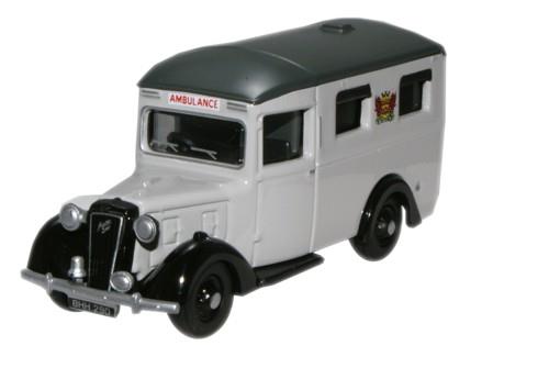 Oxford Diecast 76AMB003 Austin 18 Ambulance Carlisle