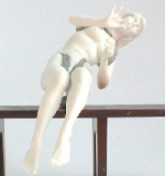 Unpainted Seated Lady Figure