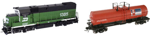 Atlas O Locomotive and Tanker