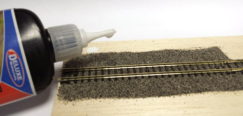 Gluing the Ballast to the Board