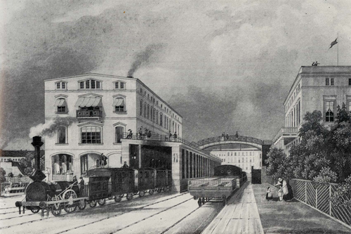 Berlin Potsdam Station in 1843