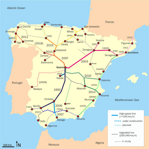 Spanish High Speed Lines