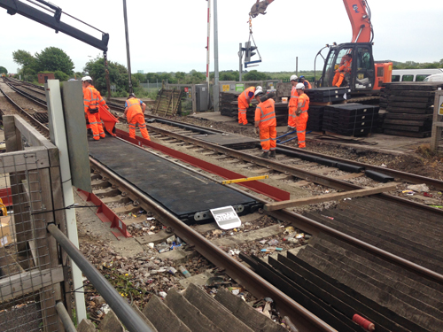 Ford Level Crossing Decking Laid