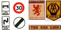 Tiny Signs - Pub & Road Signs